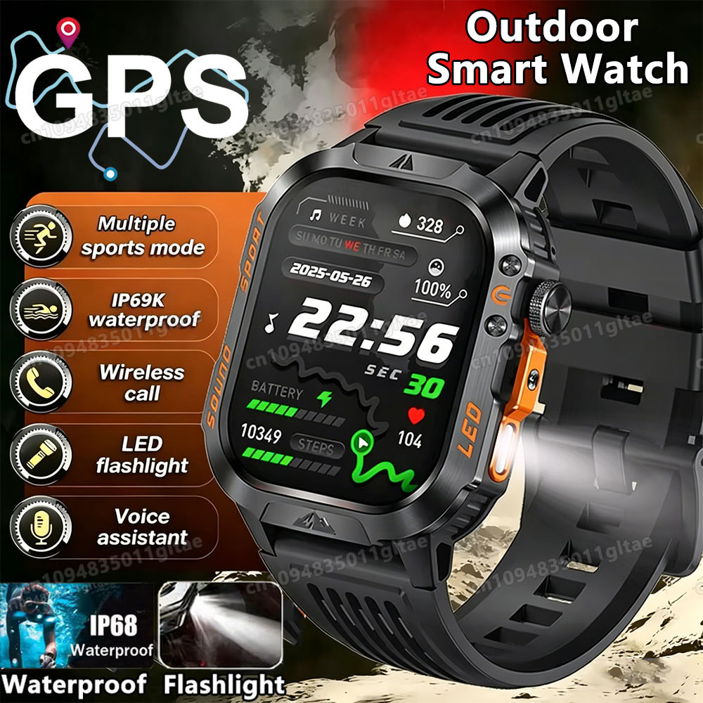 Phase Esports & Gaming Festival - 2026 Nieuw Militair Smartwatch voor Heren