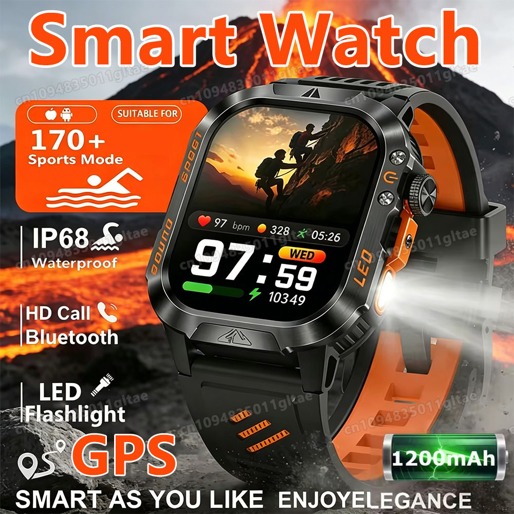 Phase Esports & Gaming Festival - 2026 Nieuwe Militaire Graad Smartwatch Heren