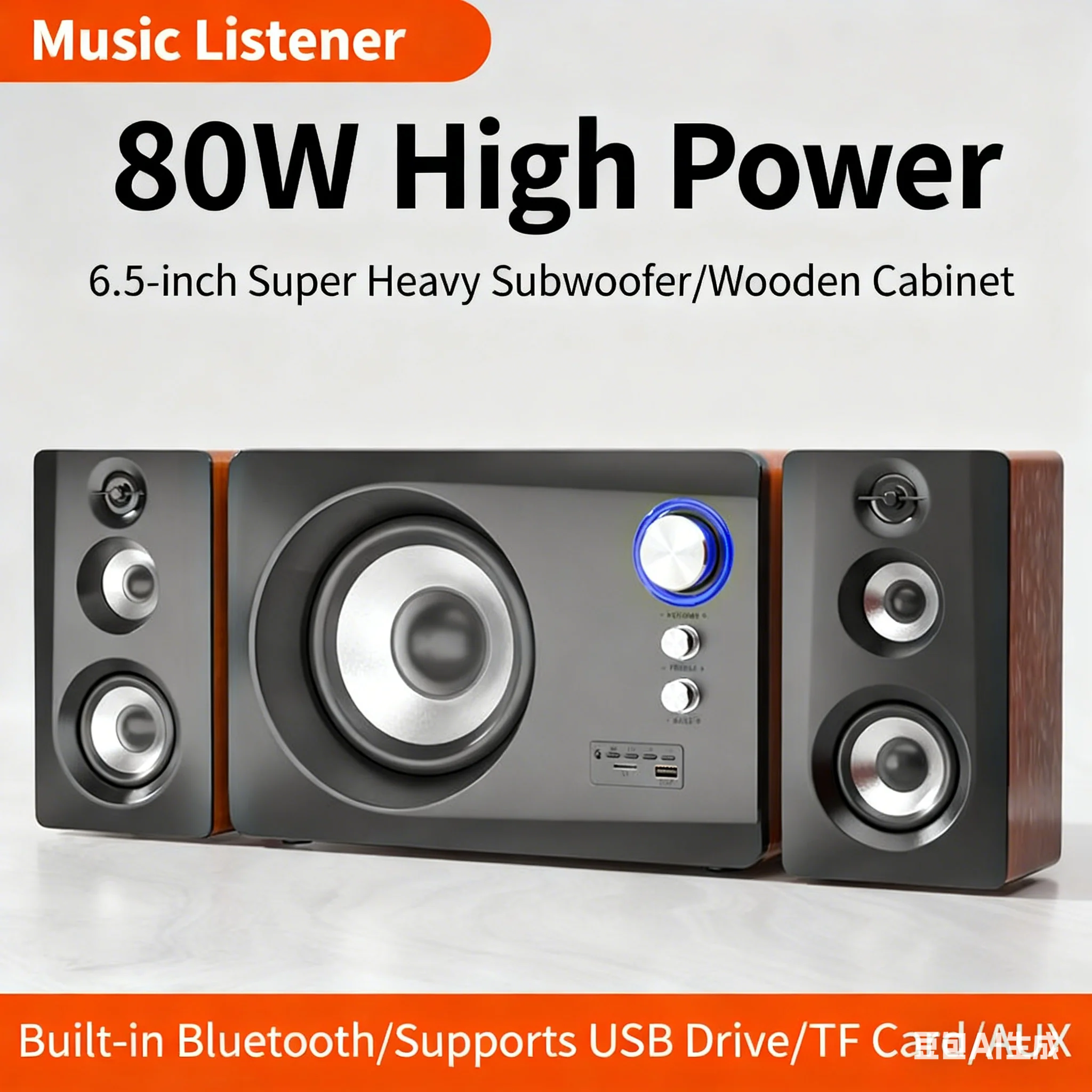 High Power 6,5-inch Subwoofer  - Gaming Speaker 2.1 recensie en prijs