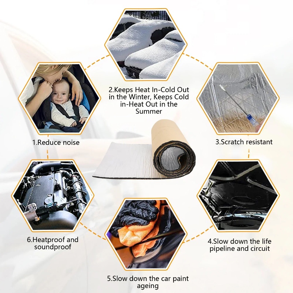 5/10MM Geluid Deadener Warmte- - Sound Dampening Foam recensie en prijs