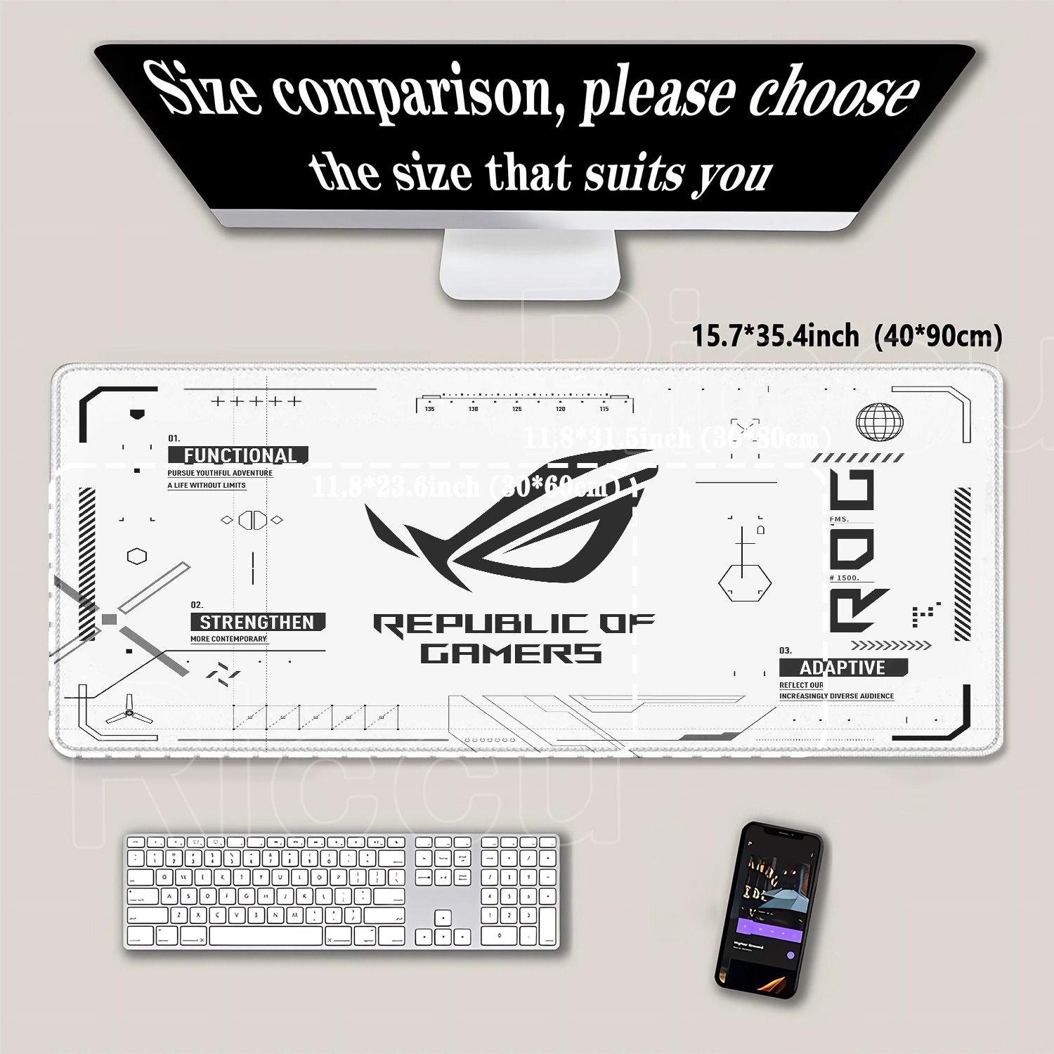 R-ROG Grote Gaming Muismat A-A - Esports Essential Gaming Pc recensie en prijs