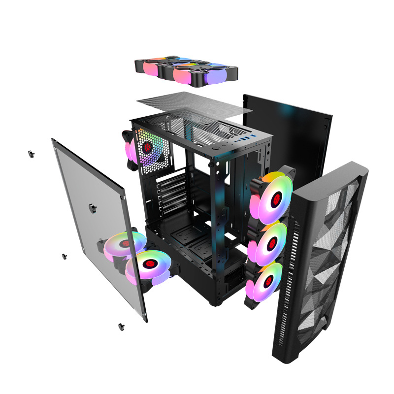 Gaming PC-behuizing met gehard - Esports Gaming Pc Build recensie en prijs